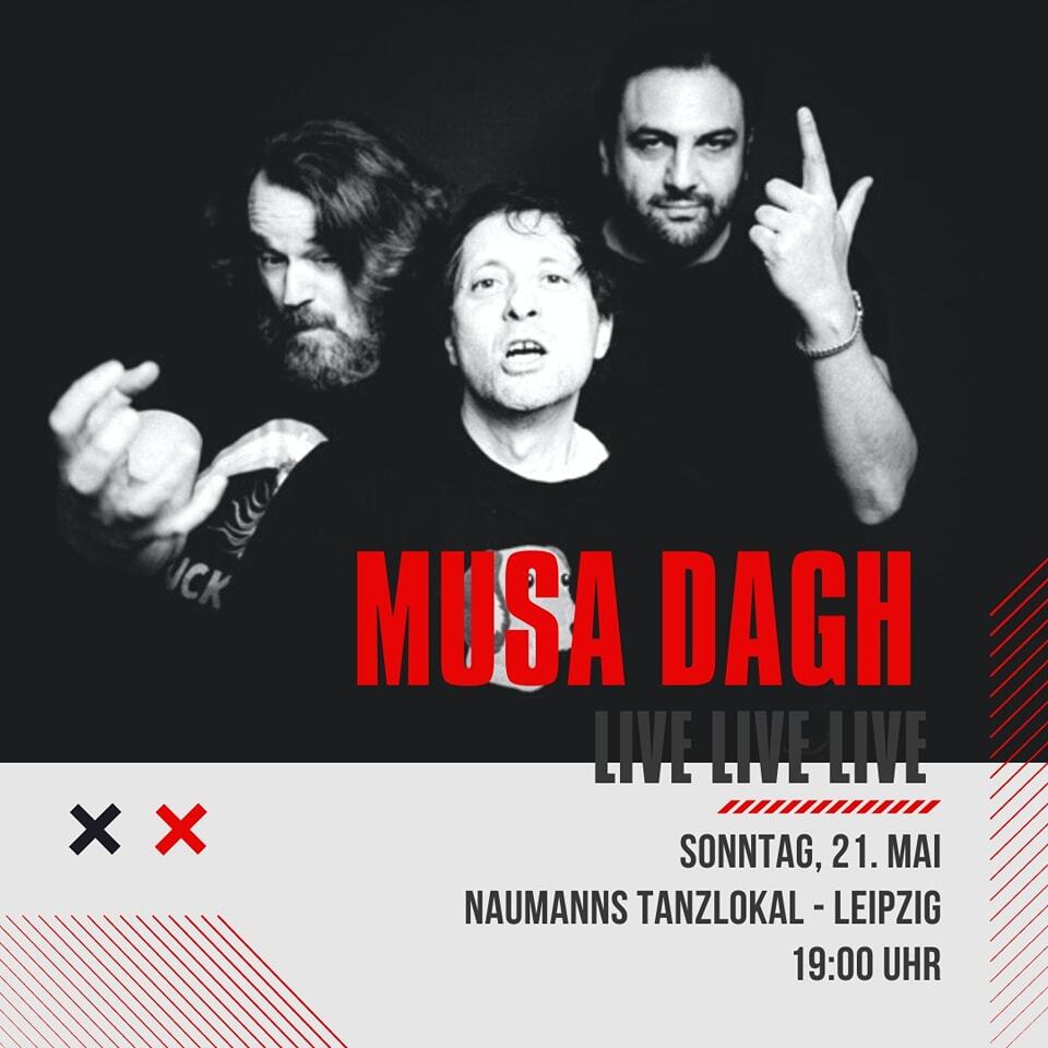 Endlich wieder Grunge! Die Supergroup @musadagh_official geht auf ihre erste Tour und kommt am 21. Mai ins @naumannstanzlokal nach Leipzig. Die Band,  um Sänger <a href="/abay_me/">meAbay</a> (Blackmail), Gitarrist <a href="/emirsian/">emirsian</a> (Harmful) und Schlagzeuger @saschamadsen_bummzack (Madsen) haben mittler…