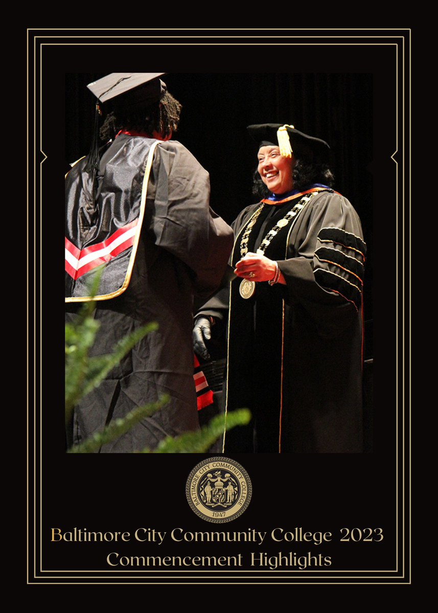 my_bccc's tweet photo. Baltimore City Community College’s President Dr. Debra McCurdy joyfully greets one of our 2023 graduates as they take the walk of honor across the stage. Congratulations Class of 2023!
#BCCCstrong #BCCCcommencement #PantherPride https://t.co/HXJPE4SxLT