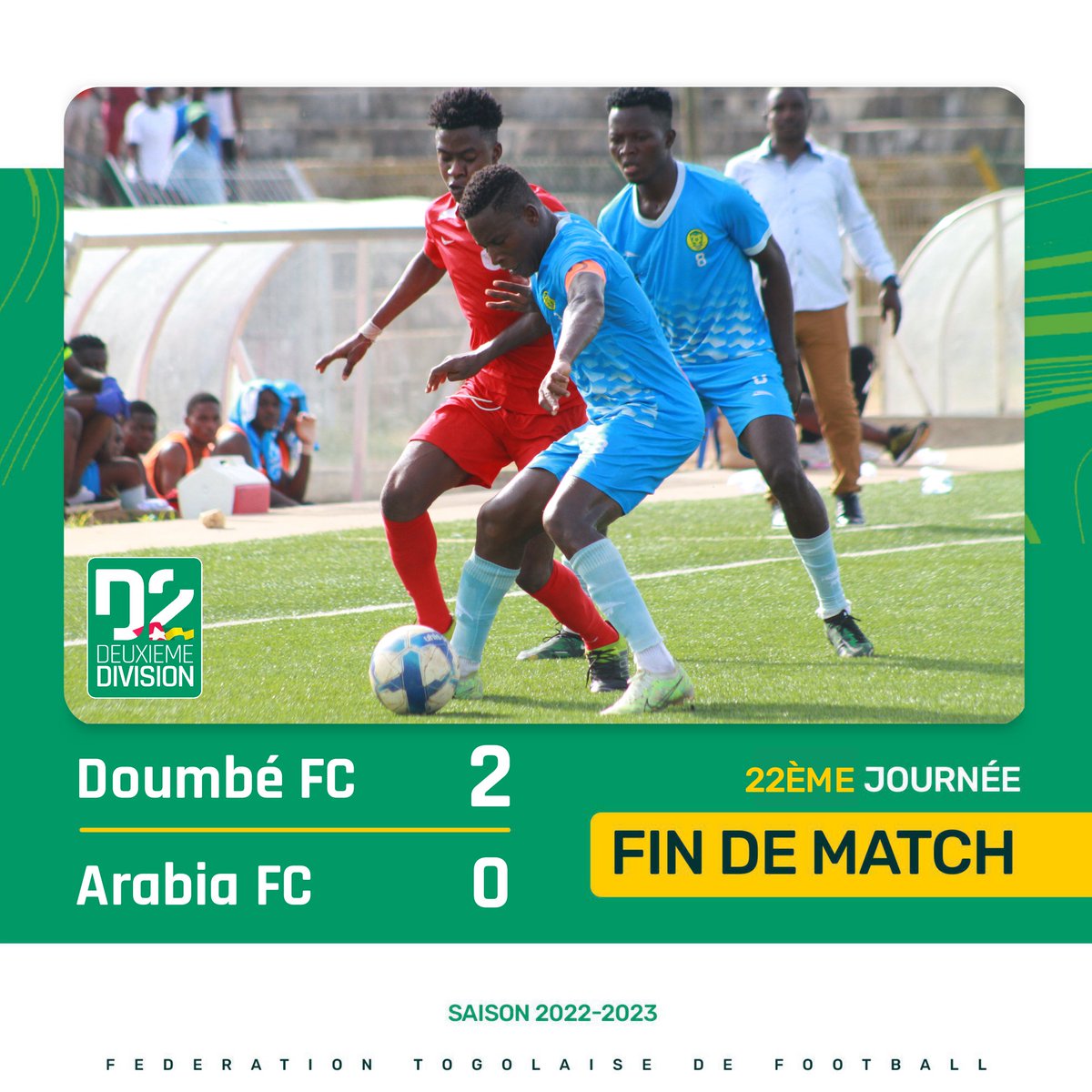 FtfTogolaise's tweet photo. 🟥#D2TOGOLAISE🇹🇬 - 22ème journée

➡️Résultats du jour https://t.co/Fyve82JcBY
