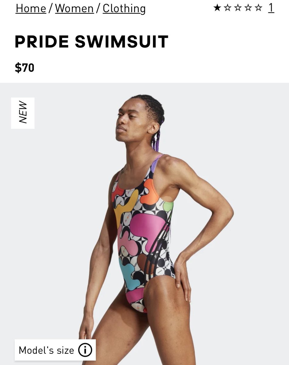 Abundance247's tweet photo. I have breasts, hips and no need for an extra pouch of fabric around my labia. This is cancelling out women and I am boycotting both Adidas and Nike. Enough is enough 
#WomensRights 
#WokeMindVirus https://t.co/RqaystPlat