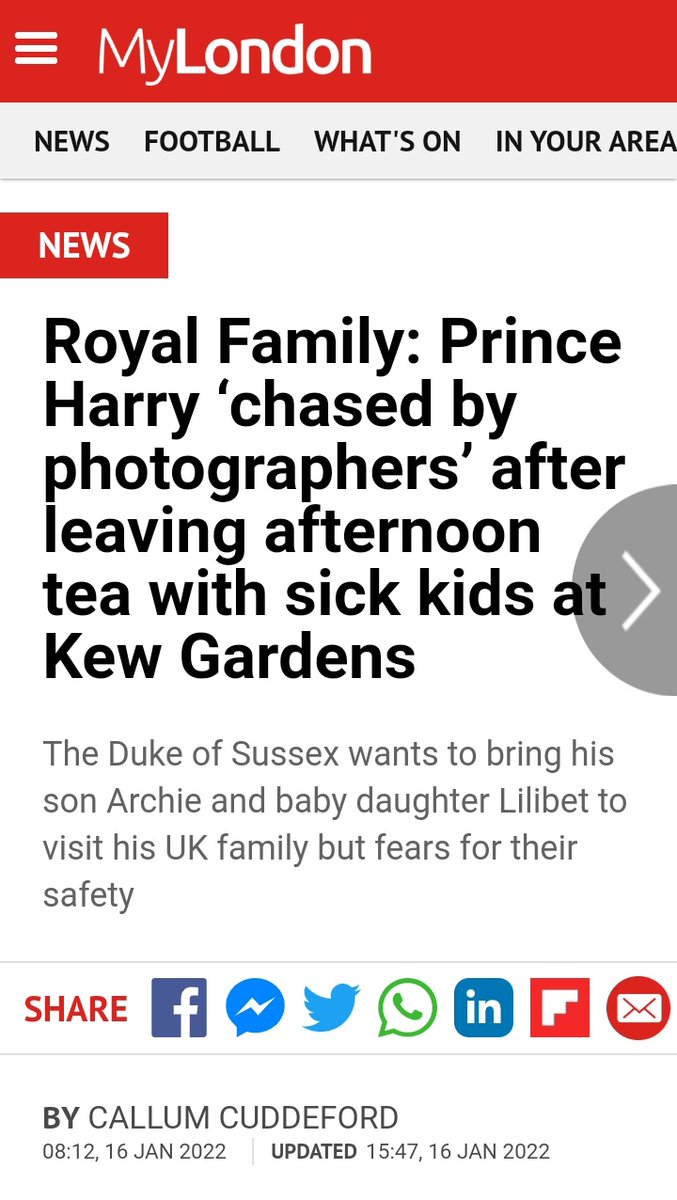 The UK journalists who work for the Daily Mail & Telegraph and published the taxi pics, claim what happened to the Sussexes in New York would never happen in the UK.

When prince Harry went to unveil Princess Diana's statue in July 2021, He was chased by paparazzi in London.