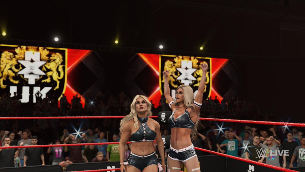 BerWinning_'s tweet photo. I didn't even plan this it just turned out that their attires matched @MariahMayx @tiffstrattonwwe #WWE2K23 #PrettySweetPack https://t.co/9wTRkHI1V9