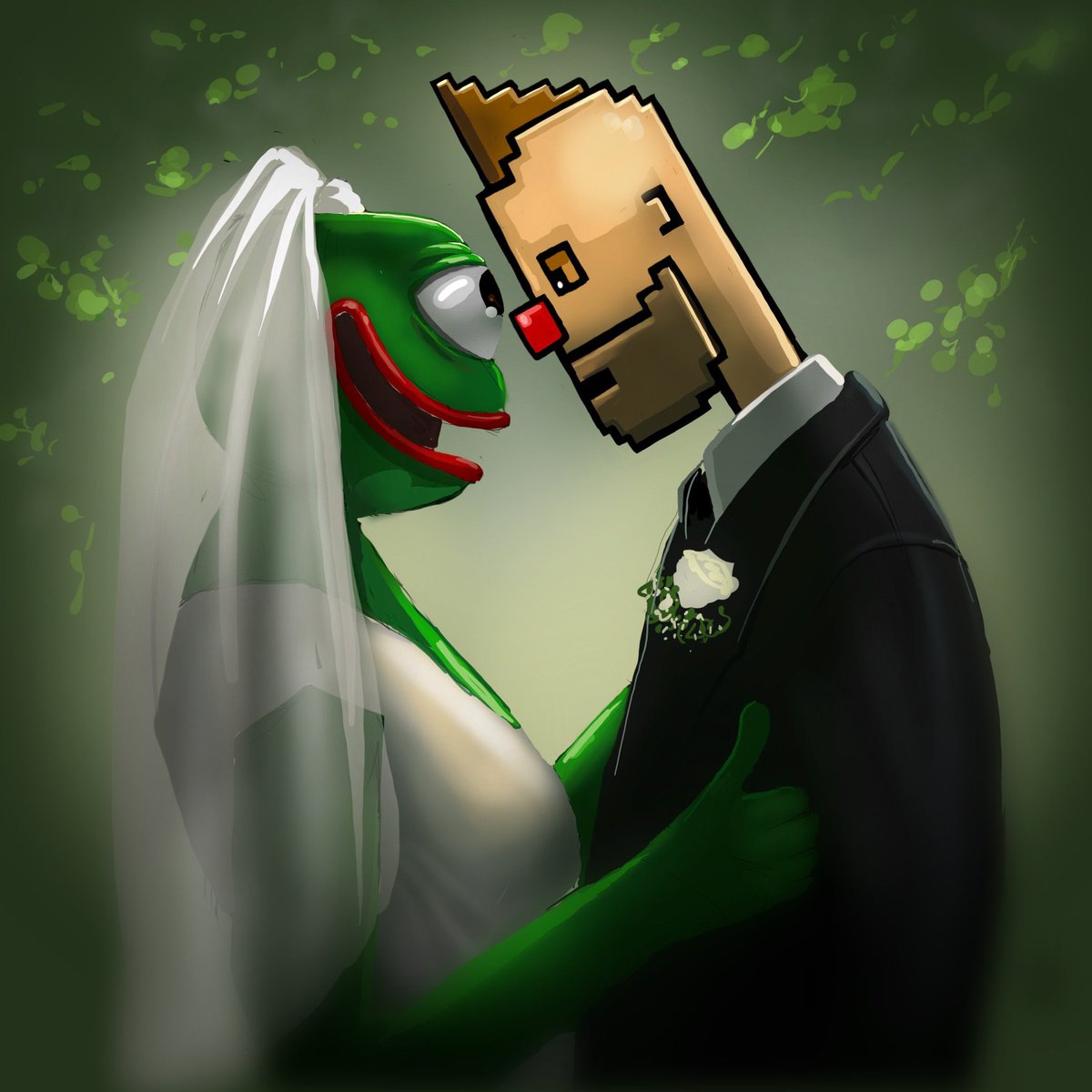 3orovik's tweet photo. I married $pepe https://t.co/1H1VwIrkbj
