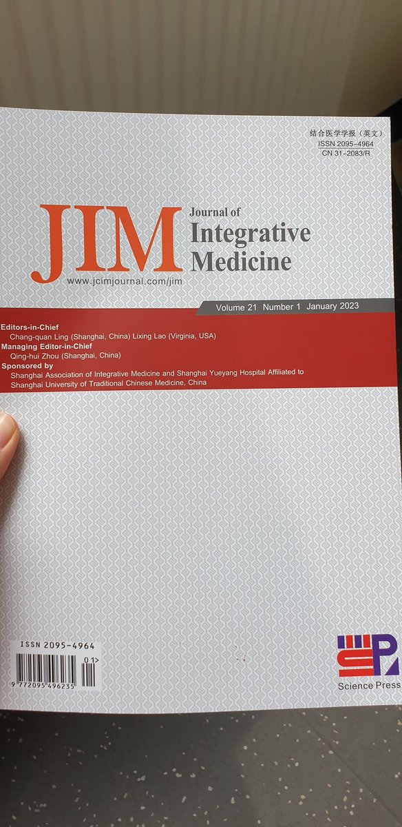 So nice: I reviewed a paper for the Journal of Integrative Medicine and now they sent me an issue of the journal all the way from China! #PeerReview