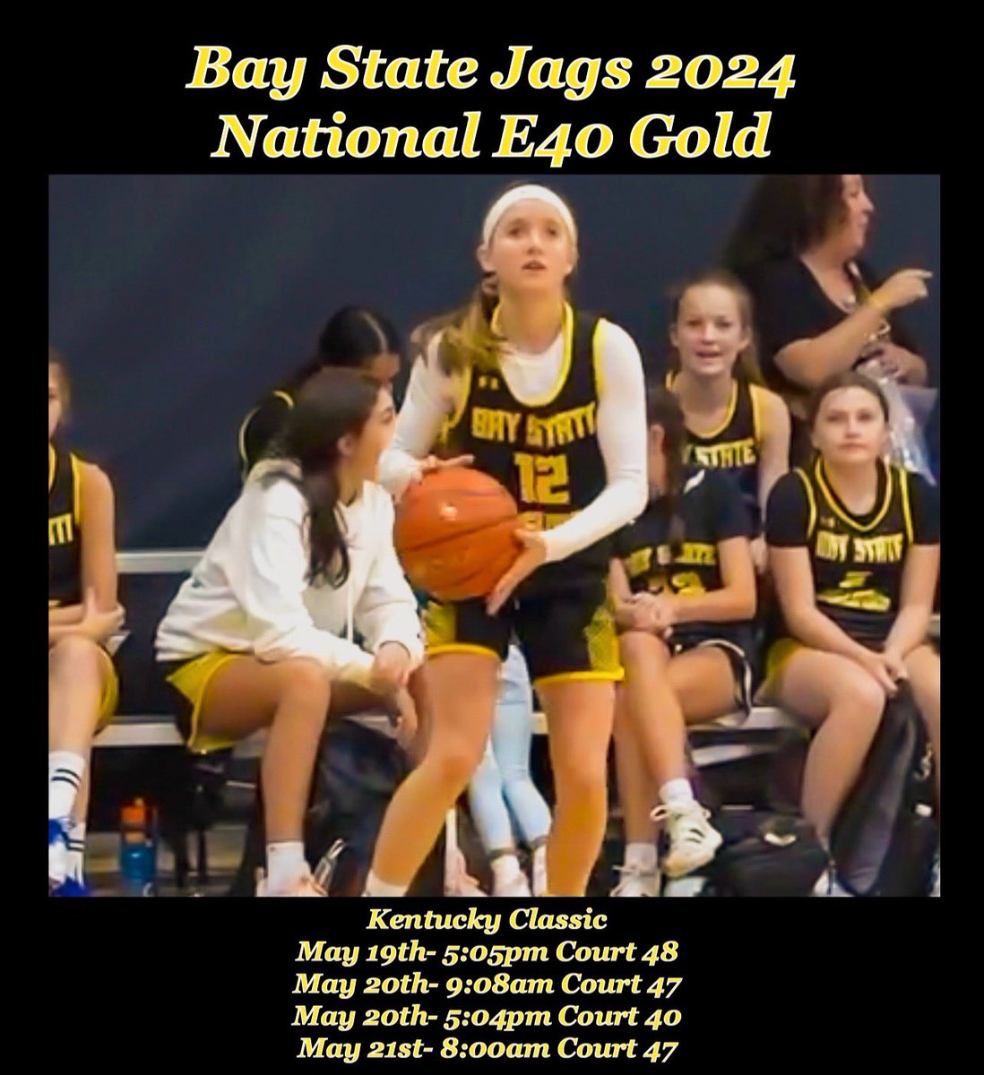 Haley McCarthy (@haleymccarthy0) on Twitter photo Here’s my schedule for this weekend in Kentucky for The Classic!! Let’s Go Jags!!🐆<a href="/CoachTyMosley/">Coach Tyreik Mosley</a> <a href="/LaurieBollin/">LAURIE BOLLIN</a> <a href="/BayStateJags/">Bay State Jaguars</a> <a href="/JagsRecruiting/">Bay State Jaguars Recruiting</a> Here’s my schedule for this weekend in Kentucky for The Classic!! Let’s Go Jags!!🐆<a href="/CoachTyMosley/">Coach Tyreik Mosley</a> <a href="/LaurieBollin/">LAURIE BOLLIN</a> <a href="/BayStateJags/">Bay State Jaguars</a> <a href="/JagsRecruiting/">Bay State Jaguars Recruiting</a>