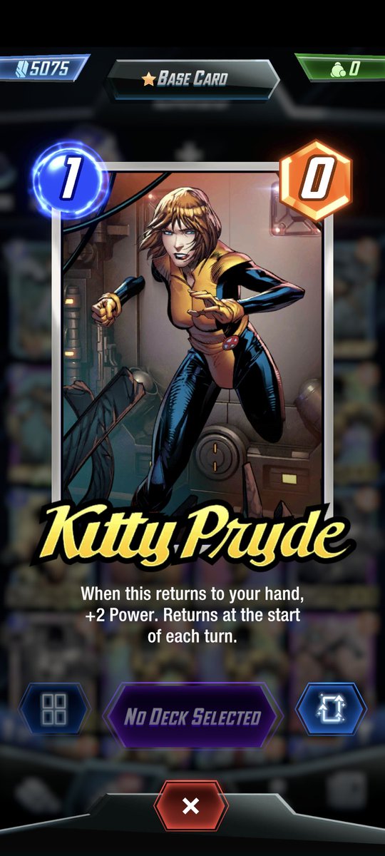 .... When the fuck did I get #KittyPryde...? Oh well, fuck it. 🤷🏾‍♂️ #MarvelSnap 😎🤙🏾