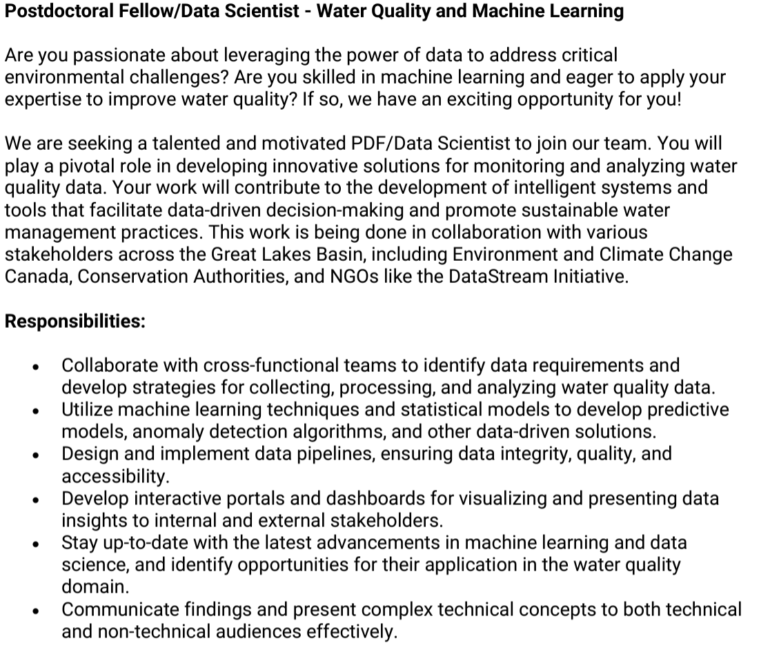 nanditabasu2's tweet photo. Are you passionate about leveraging the power of data to address critical environmental challenges? We are seeking a talented and motivated PDF/Data Scientist to join our team. See below for details
https://t.co/LiTTf6Q4Z6 https://t.co/2wyzqzOscf