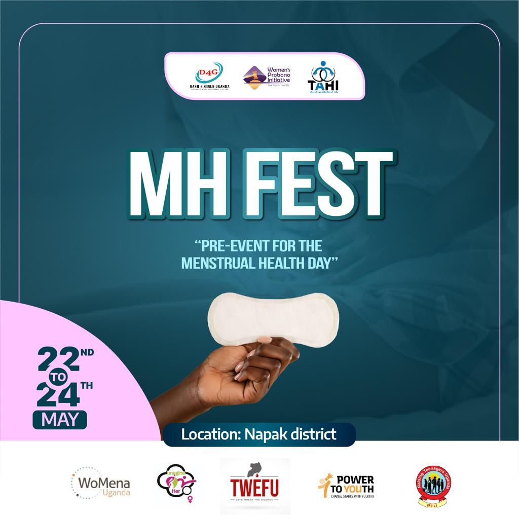 WomenProbono's tweet photo. We shall be partnering with @dash4galsug and @Togetheraliv  for a 3-day Menstrual Hygiene fest in Napak district as we believe that one of the best ways to build knowledge on Menstrual Health and Hygiene  is to speak directly to women and girls about their own experiences. https://t.co/nFRtzRMQqU