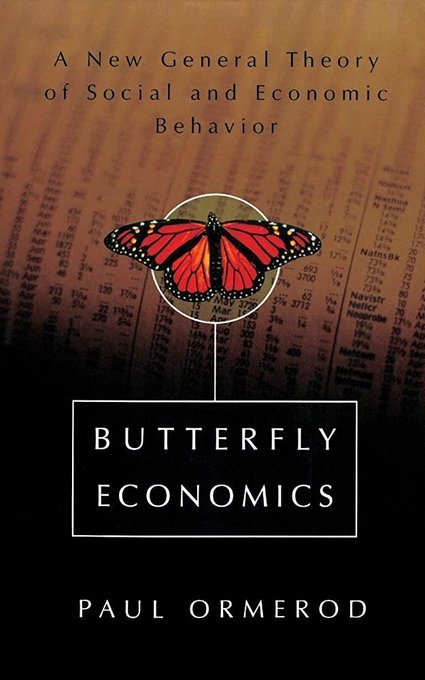 HOOISJG's tweet image. Absolutely love(!!!) the #SimplifyingComplexity podcast from @BHComplexity; also try
@sfiscience's complexity podcast -- just wonderful! My fascination w/complexity science was thoroughly piqued after reading Paul Ormerod's Butterfly Economics 24yrs ago. Fav #complexity books ⬇️