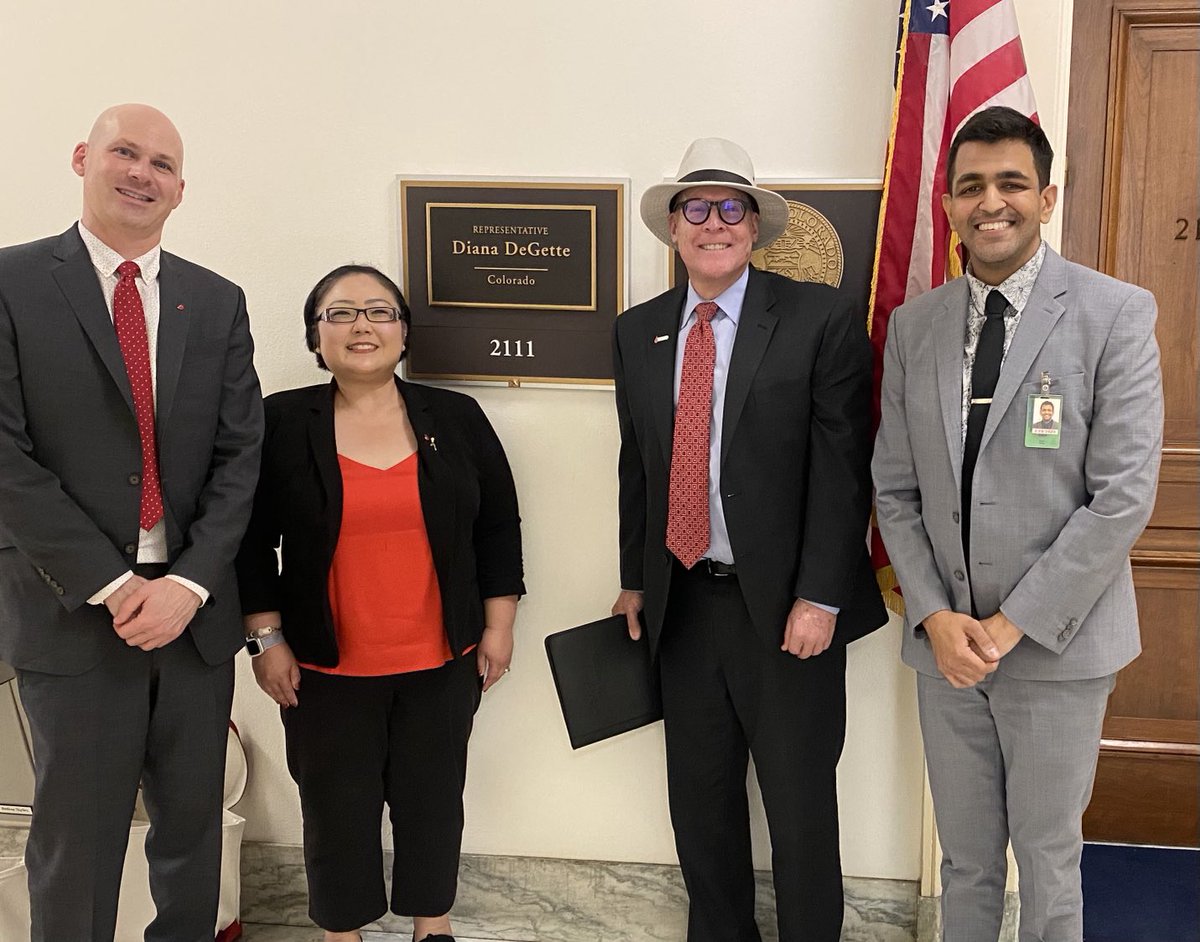 Thank you Nimit with ⁦<a href="/RepDianaDeGette/">Rep. Diana DeGette</a>⁩ ⁦@LLSAdvocacy⁩ for clinical trial diversity and allowing patients to get the care they need #LLSAction