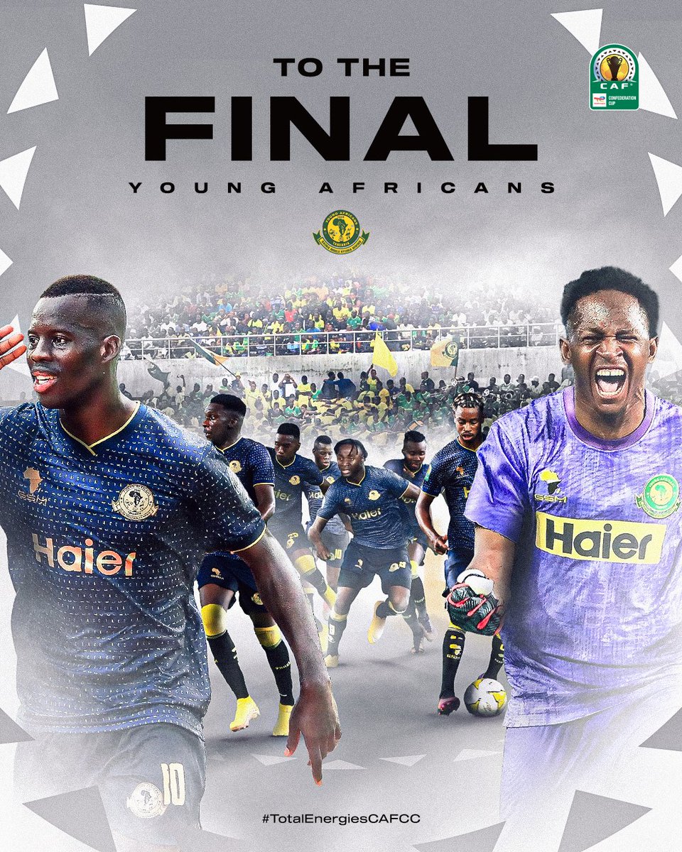 𝗙𝗜𝗡𝗔𝗟𝗜𝗦𝗧𝗦!

🇹🇿 <a href="/yangasc1935/">Young Africans SC</a> are off to #TotalEnergiesCAFCC finals. For the first-time ever! 🔥