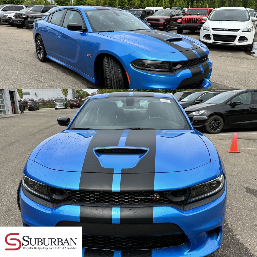 SuburbanCDJRAA's tweet photo. Feel the heart-pounding roar of the Dodge Charger Scat Pack, where performance takes the fast lane. Discover how fast this car really goes by stopping in for a test drive! 

📍 3900 Jackson Rd. Ann Arbor, MI 48103

#DodgeCharger #FastCars #HeartPoundingExperience https://t.co/DHp6nvYUwL