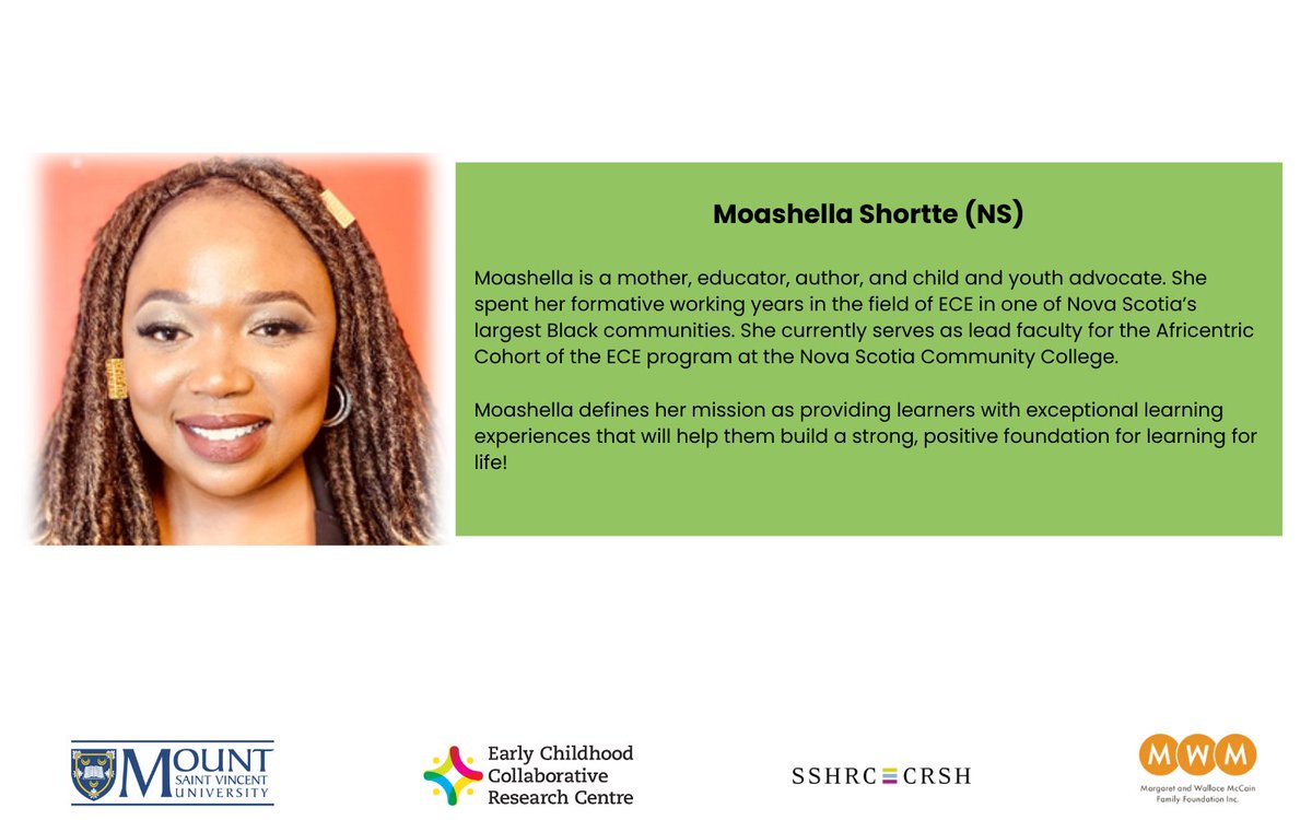 eccrc_msvu's tweet photo. ๐ฃOne week till our second storytelling series๐ฃ! The focus of the stories will center on Anti- Oppression. See the bios of our confirmed speakers and some titles of the stories they will share. Register now and share widely.
#eccrc #equity #earlychildhood #anti-oppression https://t.co/0OmOEEkqd7