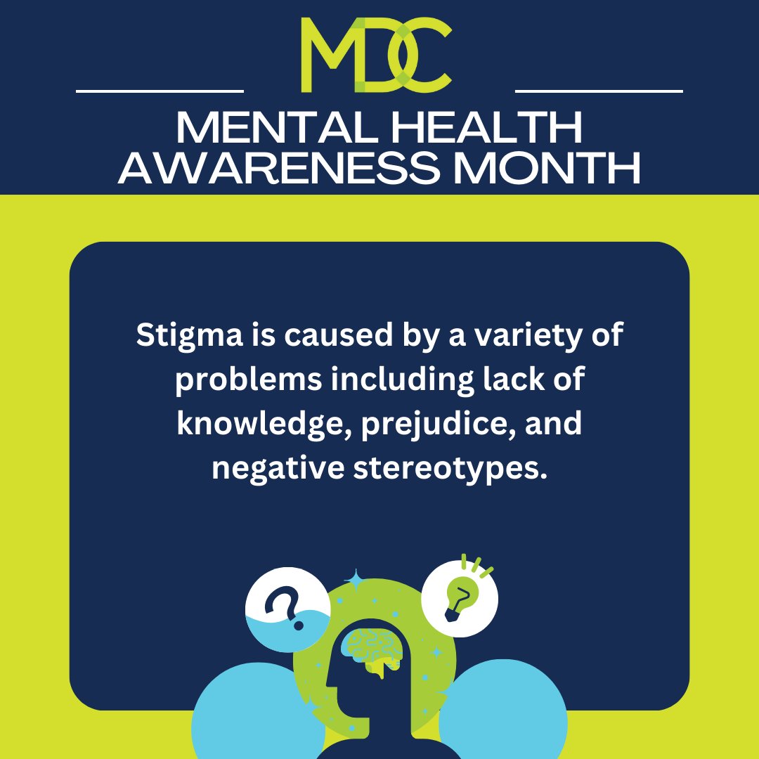 According to the American Psychiatric Association, more than half of people with mental illness don't receive help for their disorders due to stigma. Learn more about stigma and its impacts at psychiatry.org/patients-famil…. #mentalhealthawareness #stopstigma