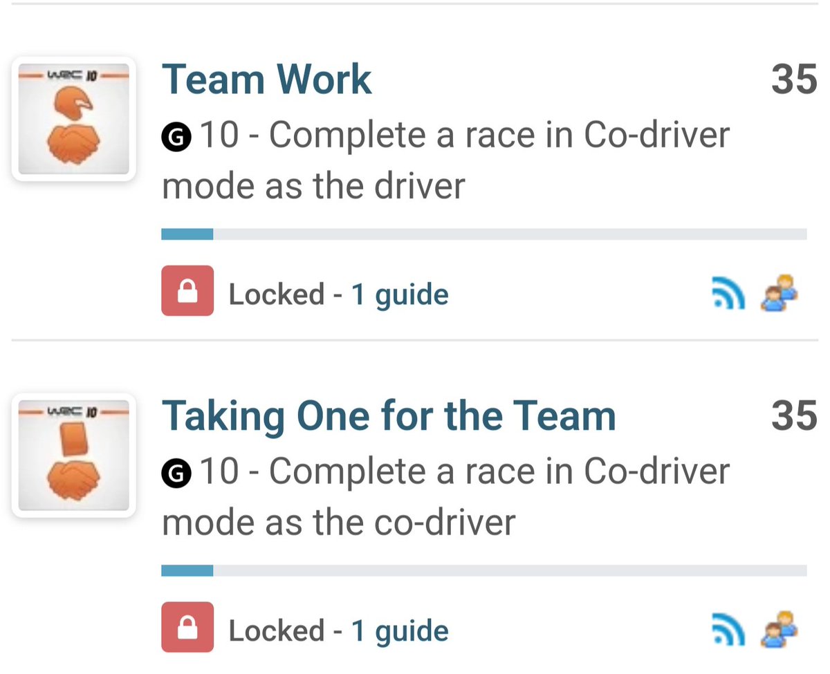 AgroGame's tweet image. Can anyone help with these achievements on #WRCGenerations #XboxShare