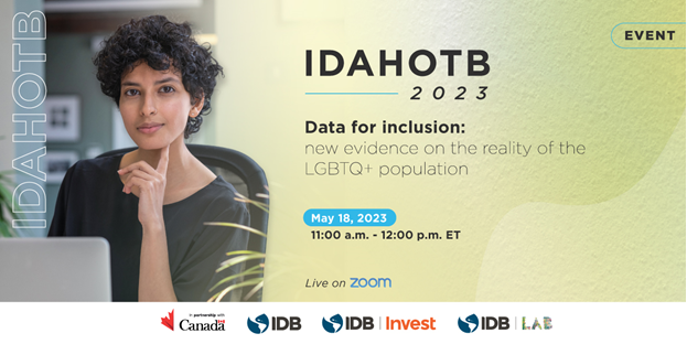 To promote the      reduction of homophobia, transphobia and biphobia, rigorous evidence is a      key tool. Join us live to discuss #data for #LGBTQ #inclusion in Latin      America and the Caribbean: iadb-org.zoom.us/webinar/regist…