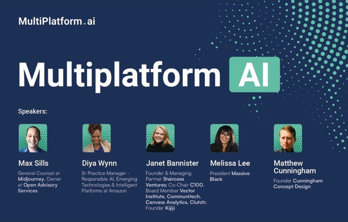 MultiplatformAI's tweet photo. Groundbreaking AI Conference Featuring Top AI Experts Coming to Vancouver Playhouse in Just 10 Days!
#AI #AItechnology #Amazon #artificialintelligence #dc #DiyaWynn #JanetBannister #Marvel #MassiveBlack #MatthewCunningham #MaxSills #MelissaLee
https://t.co/C5sAuVTCgo https://t.co/ZHl6m5o8tB