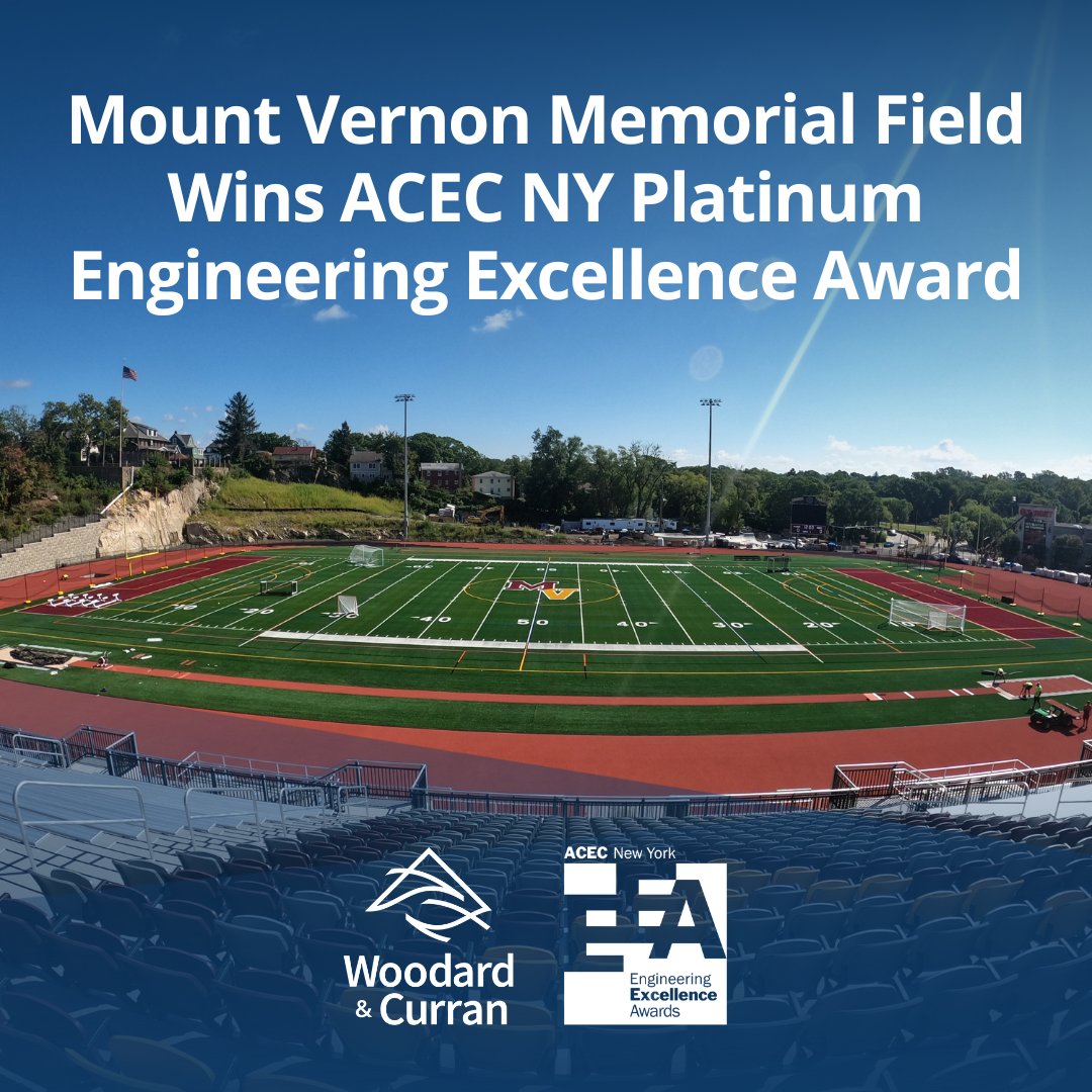 Congrats to the #MemorialField Stadium Redevelopment team for winning an <a href="/ACECNewYork/">ACEC New York</a> Platinum Award! It returned this historic venue to its former glory with upgraded athletic facilities providing a public space honoring the city's #veterans. bit.ly/3OADHkD #EEANY23