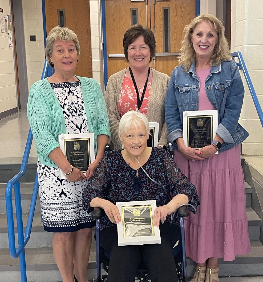 Last night, the KWCPS School Board recognized employees who are retiring at the completion of the 2022-2023 school year.  Thank you to Ann Chatos, Donna Pitts, Carol Sayre, and Jan Jones for all that you have done for the children in King William!