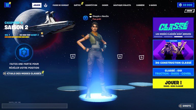 🎁 En collaboration avec @Neooxfn , on vous fait gagner un compte fortnite avec 33k Vbucks ! 🎁

Pour participer, il vous suffit de :

Like + RT
Follow @Neooxfn &amp; <a href="/ChopinFTN/">Chopin</a> 
Tag 2 amis !