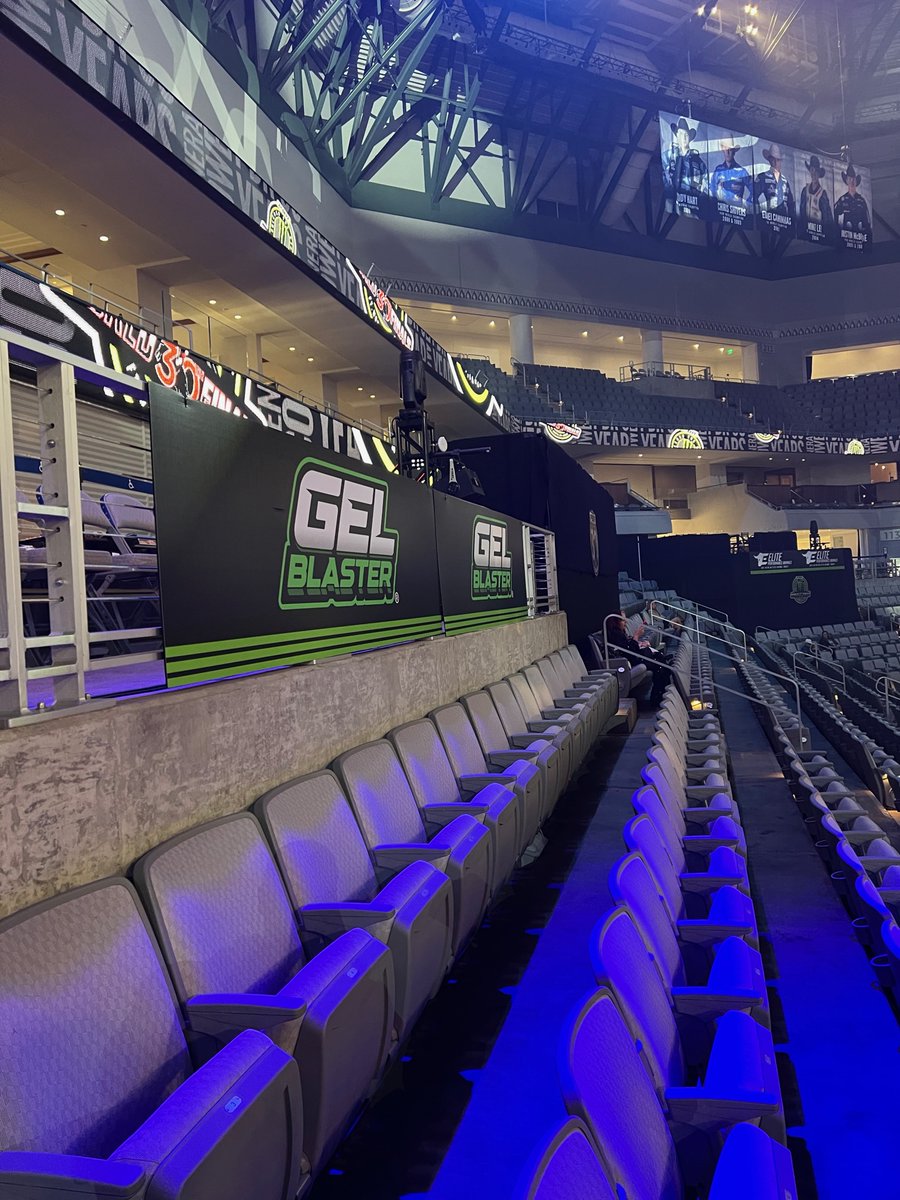 YEEEHAWW!!!! We had so much fun at the @PBR championship weekend one, can't WAIT to do it again this weekend!!! Will you be in our Lucky Row to win a Gel Blaster Surprise? See you soon! #GelBlaster #goplay #pbr #Dickiesarena