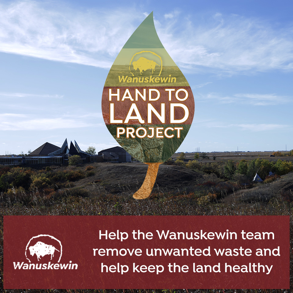 Trail Clean Up: Hand to Land Volunteers!
Come out and reconnect with the land, help us make the site healthier, take a walk around our beautiful park and collect litter! 🚯♻️👍
May 18th- 2 pm - 4pm 
wanuskewin.com/event/trail-cl…
<a href="/TIAC_AITC/">The Tourism Industry Association of Canada</a>
<a href="/CAN_Indigenous/">Destination Indigenous</a>
<a href="/Saskatchewan/">Tourism Saskatchewan</a>
<a href="/Saskatooning/">Discover Saskatoon</a>