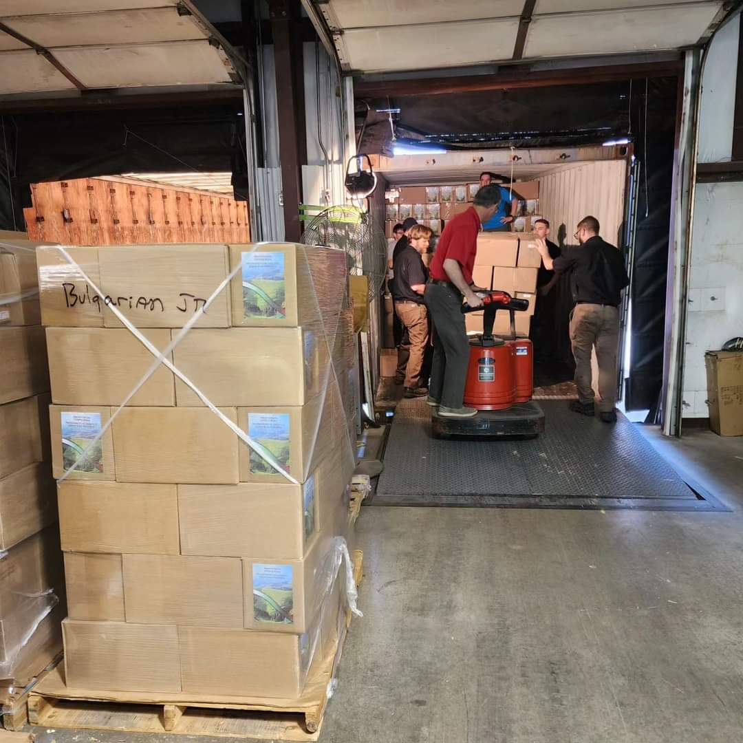 BPSMilford's tweet photo. Loaded a container of scripture for Bulgaria today. Pray for safety as it makes its journey and pray for the missionary work that is being done there to bring people to Christ. 

Pray for BPS, share our post, and donate at our website.
https://t.co/aTLCTJPAVu https://t.co/ynJbwQtxyi