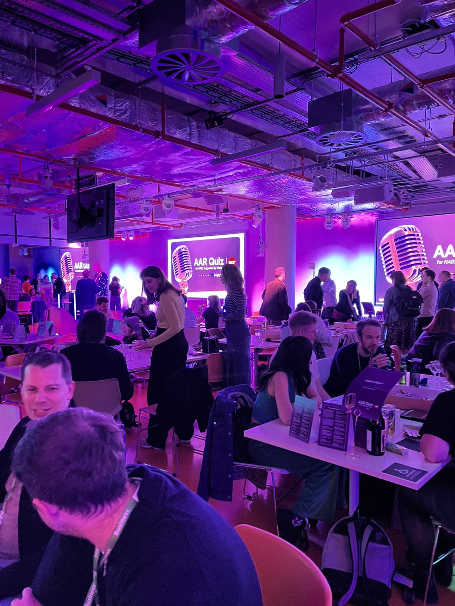 AARGROUP's tweet photo. The room is filling up at @Meta and the tension is definitely rising! Go hard or go home, Quizzers 👊 @NABS_UK https://t.co/kSXiTrBZGw