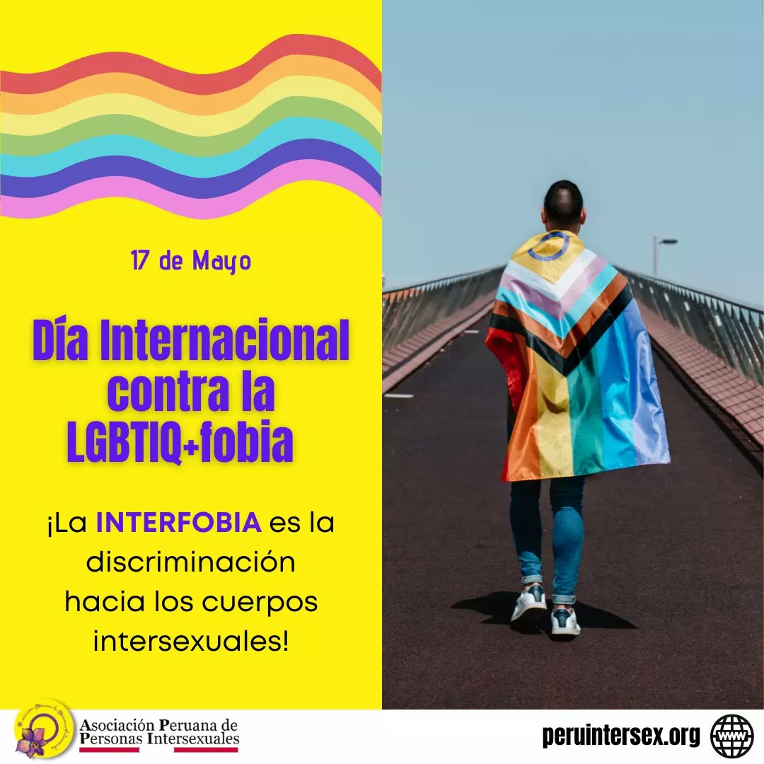 Peru_Intersex's tweet photo. 💛 #Diainternacionaldelalgbtiqfobia Hoy alzamos la voz en contra de la #interfobia.
#intersexualidad #derechoshumanosintersex #diversidadcorporal https://t.co/Y4J476cMu1