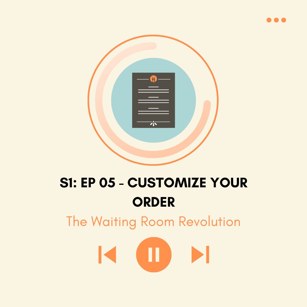 WaitingRoomRev's tweet image. This months our #TBT is S1:Ep5 #customizeyourorder.  This key is all about making your journey unique to you. Featuring an interview with Wanda about her daughter Calis journey. 

Listen to the episode here: zurl.co/FnEK 

#tbt #HopefortheBest #wrr
