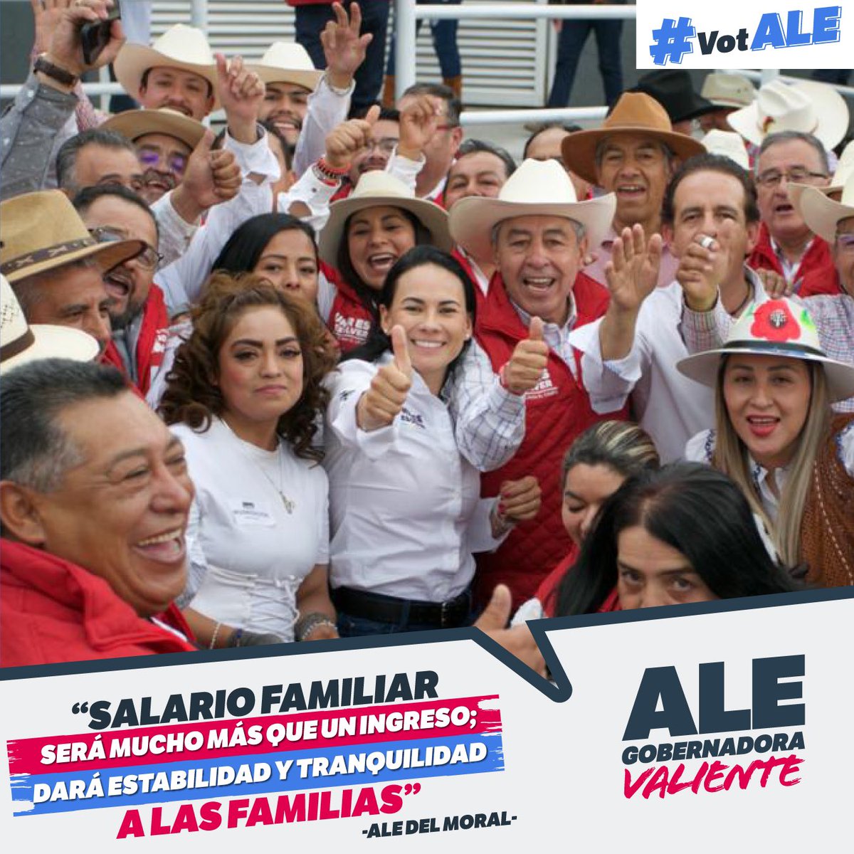 AlejandraDMV's tweet photo. Con #SalarioFamiliar vamos a apoyar a las familias mexiquenses para mejorar su calidad de vida y que todos sus integrantes tengan más oportunidades para alcanzar sus metas. #AleGobernadora #UnirEsResolver #VotALE https://t.co/FX5XrmXVqE