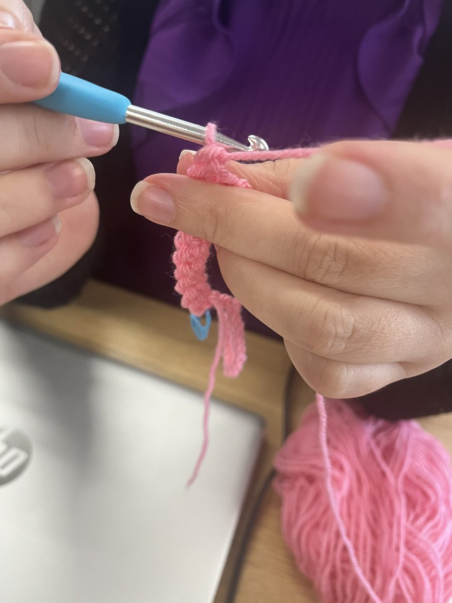 ISCAN staff crochet lunch club #newskillsnewhobbystimeout