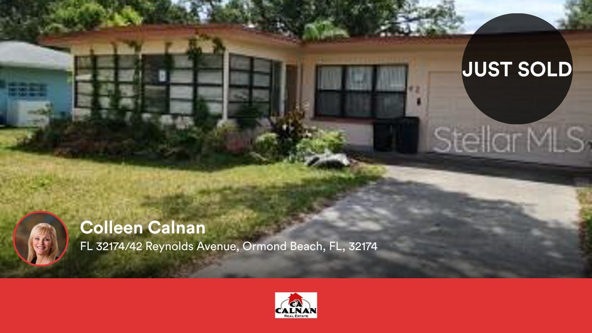 CalnanReal's tweet photo. 🛌 2 🛀 2 🚘 1
📍 FL 32174/42 Reynolds Avenue, Ormond Beach, FL, 32174

My latest sale on RateMyAgent.
 bk3173311
https://t.co/2bbmy2zkJz

...
#ratemyagent #realestate https://t.co/Ae7PaYKoyb