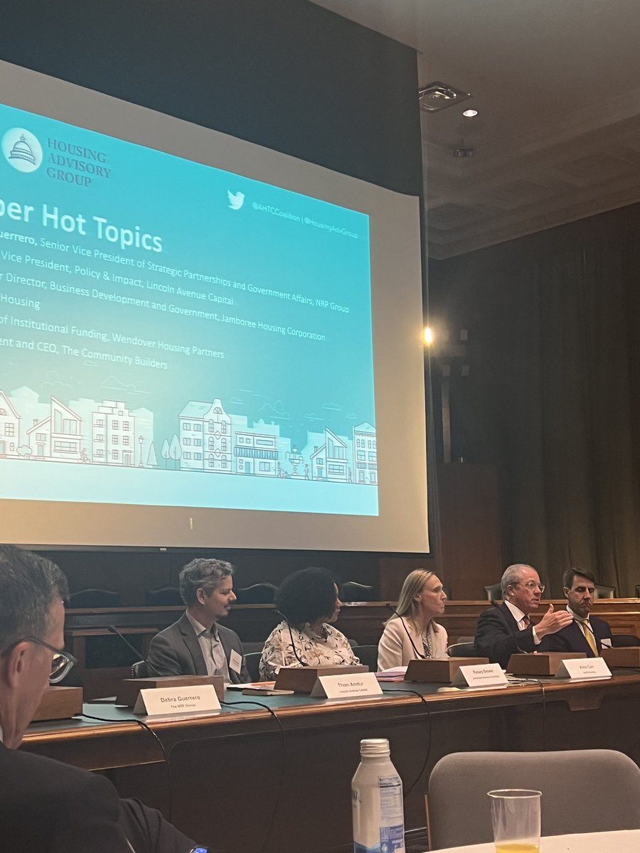 Great to learn about the current state of affordable housing development from <a href="/HPN_Network/">HPN</a> members Bart Mitchell <a href="/TCBCommunities/">The Community Builders, Inc.</a> and Kelsey Brewer <a href="/JamboreeHousing/">Jamboree Housing</a> at the <a href="/AHTCCoalition/">AHTCC</a> Symposium.