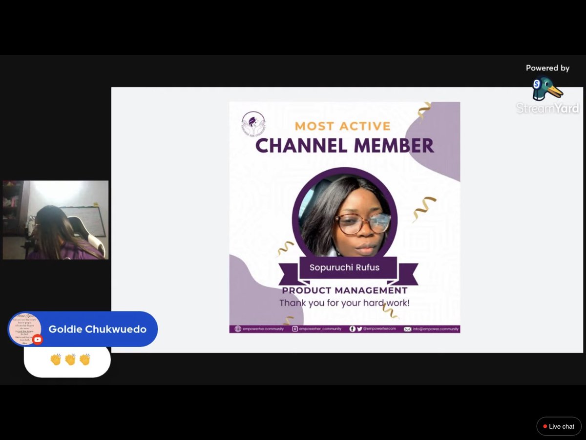 empowerhercom's tweet photo. More awards!π€©π€©
Congratulations Ladies!! You all keep the community thriving!π₯π₯π₯
#EHCAt2
#EHCAnniversary
#womenintech https://t.co/P2FrvixMOy