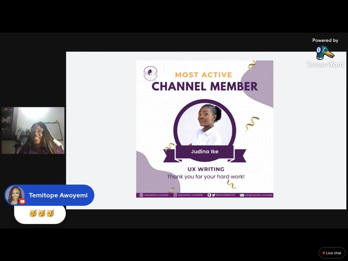 empowerhercom's tweet photo. More awards!π€©π€©
Congratulations Ladies!! You all keep the community thriving!π₯π₯π₯
#EHCAt2
#EHCAnniversary
#womenintech https://t.co/P2FrvixMOy