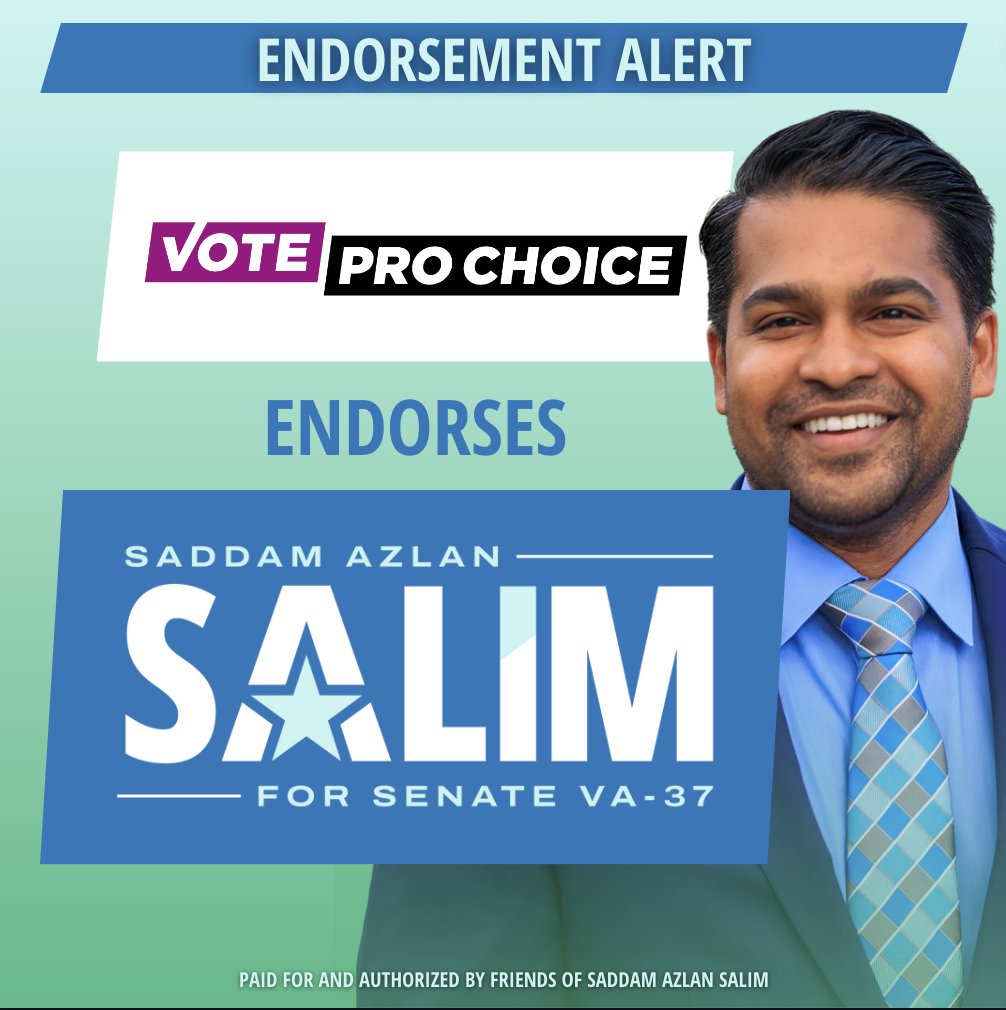 Proud to be endorsed by @VoteChoice #VoteProChoice!