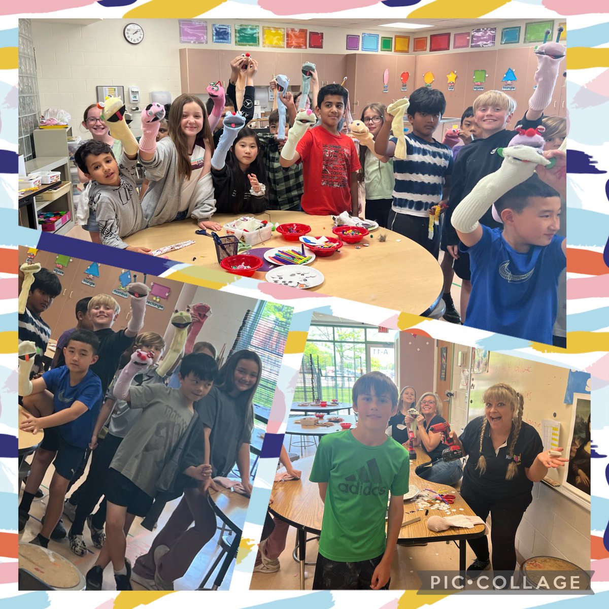 Thank you MellyPop Productions and <a href="/MrsCrayonBurger/">Kerry Kronenberger</a> for guiding our #MasonElementary Comets to create their puppets! 

Our 3rd grader artists will be coming home with a new friend this week. 😂😆🤣

#KindnessStartsWithME