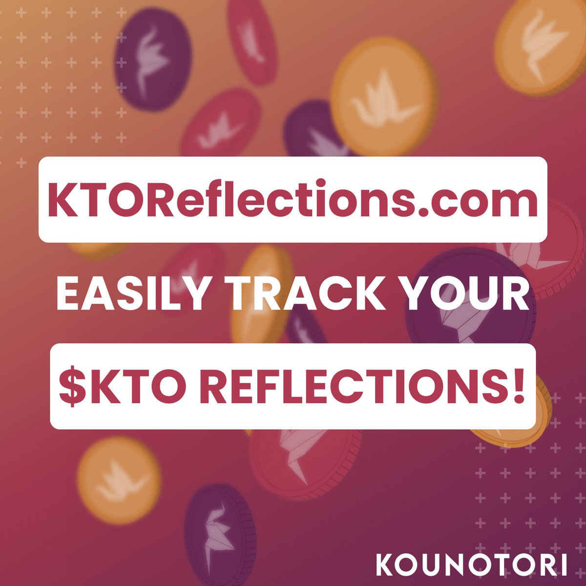 KounotoriToken's tweet photo. Want to track your $KTO reflections?
Head to https://t.co/t8s265MeLm for a detailed breakdown.
Stay updated on your passive earnings with #KTO!
#Bitmart holders receive USDT reflections: View them under the distribution tab on their platform.
#OpenHonestSecure #Reflections https://t.co/dcZzONHyZK