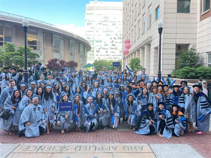 Congratulations once again to our #columbianursing graduates, who made their way downtown this morning for the @Columbia University Commencement! #Columbia2023