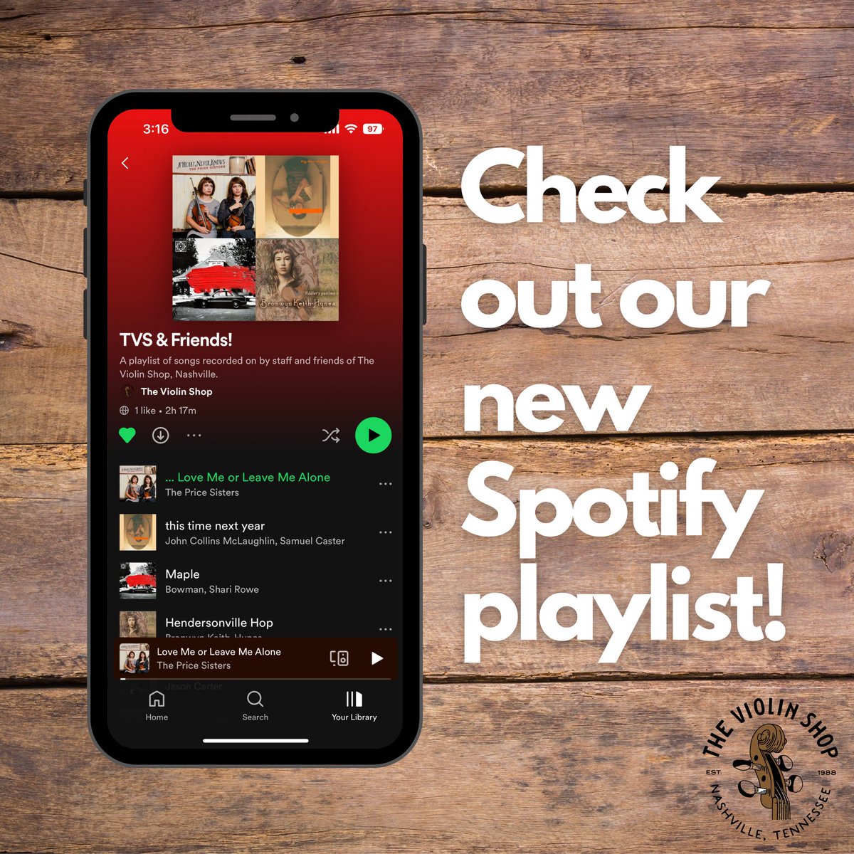 Check out our brand new TVS &amp; Friends playlist on Spotify!

open.spotify.com/playlist/76CZl…