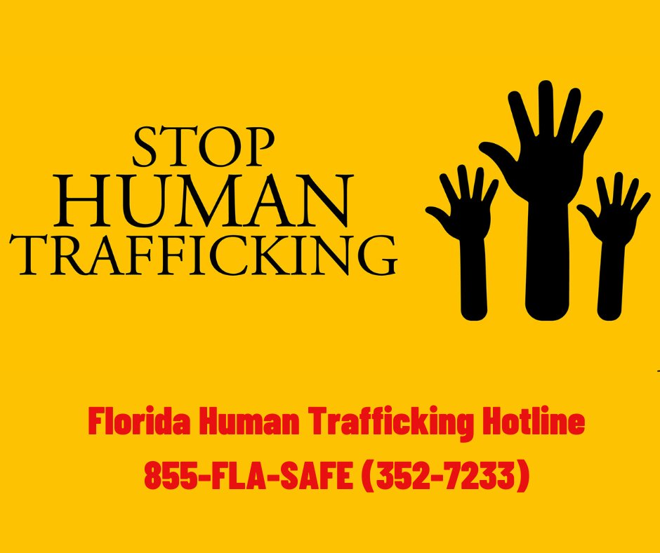 fdlepio's tweet photo. In Florida, report human trafficking crimes by calling 855-FLA-SAFE
#YourFDLE #SIRQ #855FlaSafe https://t.co/MxGcDnjPE3