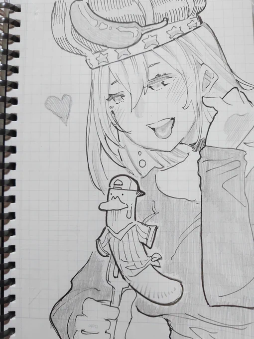 かわいい女の子を描きました。
#ノエラート 