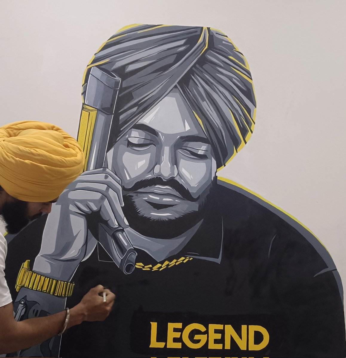 portrait_sp's tweet photo. Full painting video on YouTube https://t.co/SsUDnQeqoU

@iSidhuMooseWala @iBalkaurSidhu 
@UbhaHardev @TanDhesi @rsrobin1 
@brijbhasin @jvalaaa @theJagmeetSingh #SidhuMooseWala #Legends #art https://t.co/8Pcl68EOCL