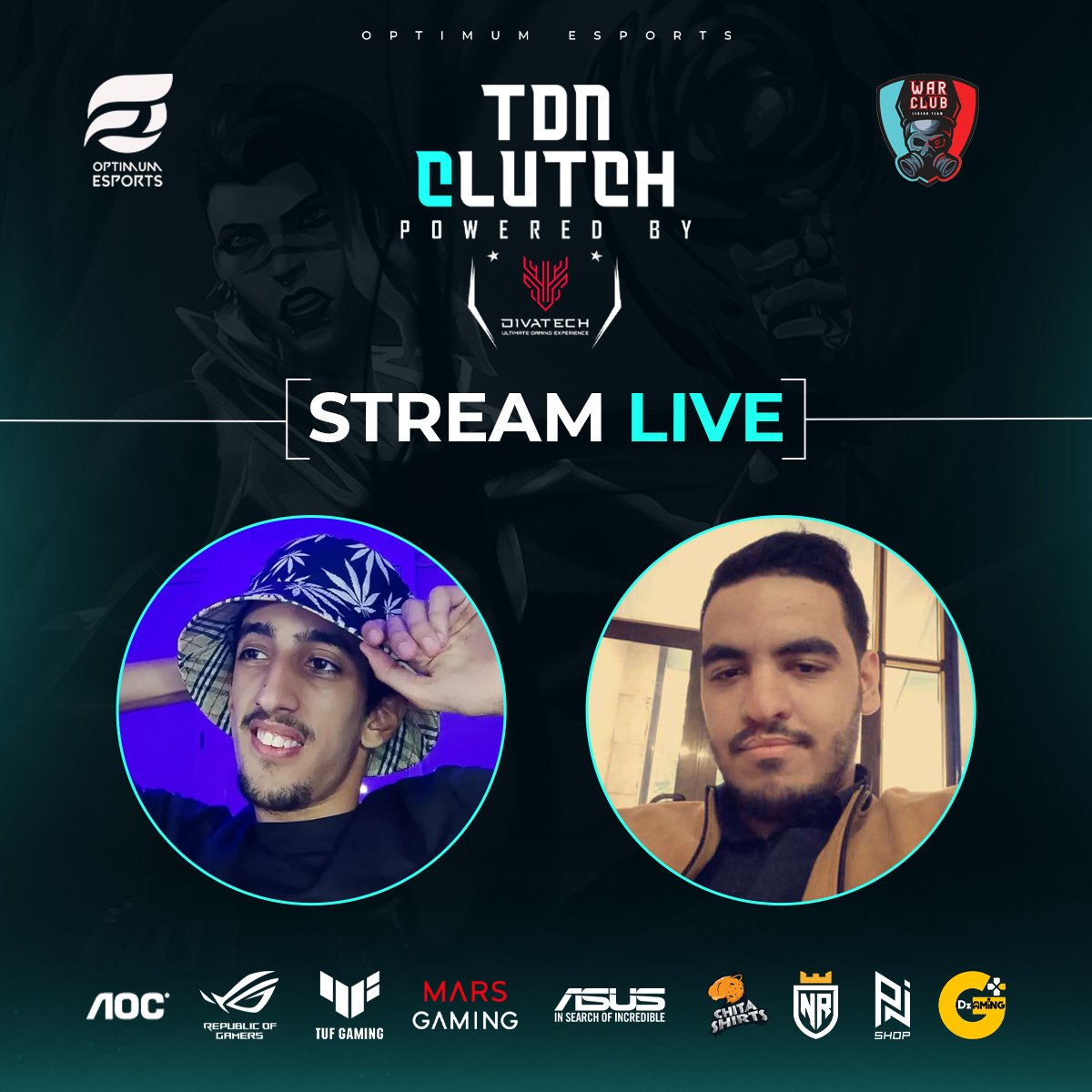 optesportsalg's tweet photo. TDN CLUTCH S02 Powered by #divatech 🙌
Day 05 live on stream 🔥❤️
#asusalgerie #divatech #marsgaming #aoc #optimumesports https://t.co/dJrnDqaM8O