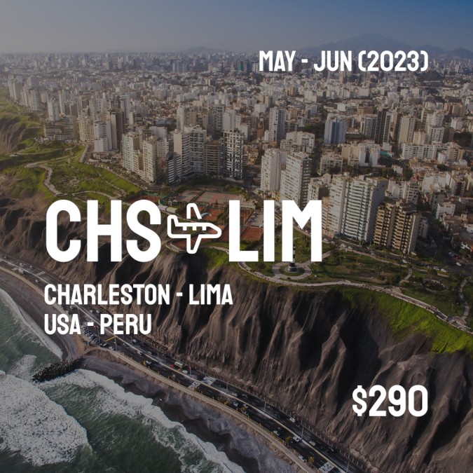 CHSCheapFly's tweet image. ✈️ Charleston (CHS) to Lima (LIM) for only $290 (USD) roundtrip 💸
28 live dates on Adventure Machine. - get the app on iOS or Android #charleston #charlestonsc #charlestonlife #charlestonphotographer #charlestonliving #charlestoneats