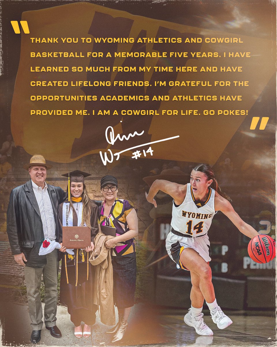 wyo_wbb's tweet photo. Thank you Quinn 🤎💛

#OneWyoming
#OnceACowgirlAlwaysACowgirl https://t.co/1POxA2KWzv
