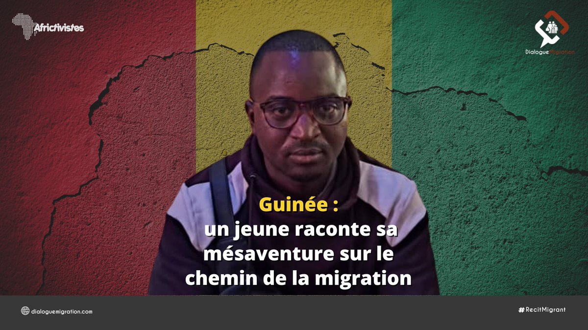 DialMigration's tweet photo. « (...) L’homme est toujours à la recherche du bonheur. C’est la raison de mon départ.»
Ces mots remplis d'espérance de Boubacar. S, jeune guinéen🇬🇳de retour au bercail ont été recueillis par @saidoulab✍️.
L'intégralité de son témoignage➡️https://t.co/sK61gUs56Q
#RecitMigrant https://t.co/nXcuczF5as