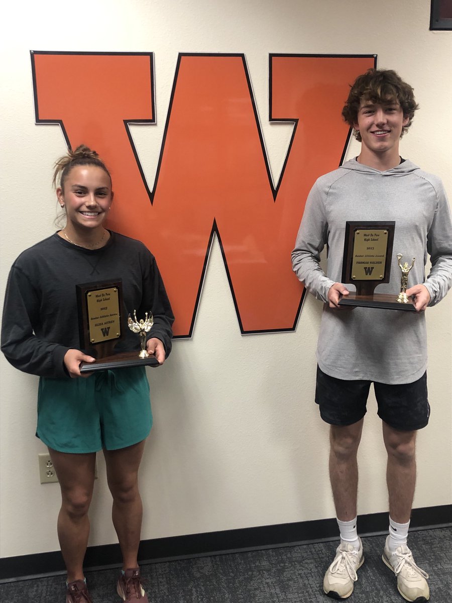 Congratulations to Eliza Aitken and Thomas Walder for being vote the Female and Male Senior Athletes by the head coaches of all our Varsity sports. #GoPhantoms