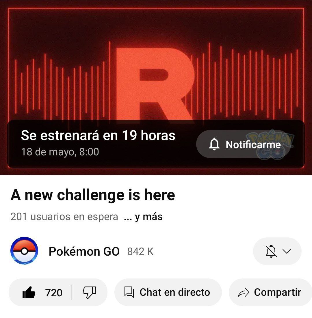 engel_go's tweet photo. 📌🆕🖤 Nuevo desafío del Equipo Rocket, llegarán las incursiones oscuras? 😱👀
➡️ Pendientes del directo en YouTube del canal oficial de Pokémon GO!
https://t.co/LRdr5speju
#PokemonGO #ShadowRaids #IncursionesOscuras https://t.co/SsBXDLPaKm